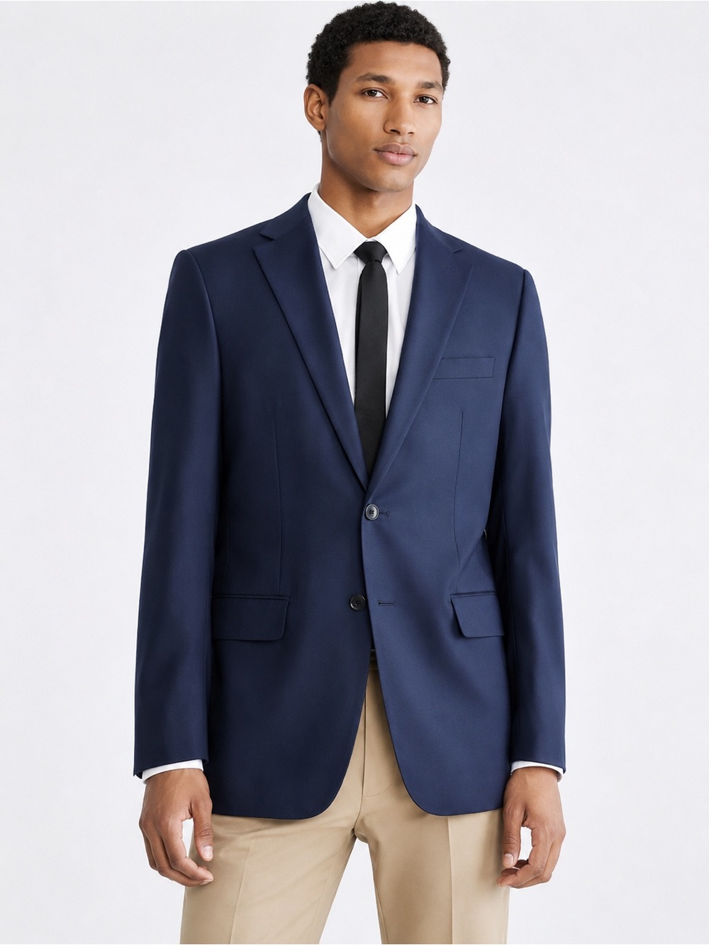 Calvin Klein 100% Wool Natural Stretch Navy Blazer 42R - Picture 8 of 8